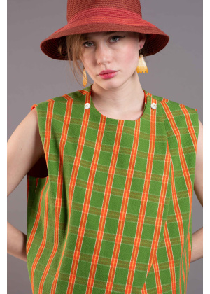 chasho-cardigan-reddouble-face-unisex-104