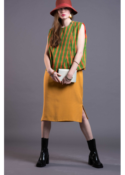 chasho-cardigan-reddouble-face-unisex-103