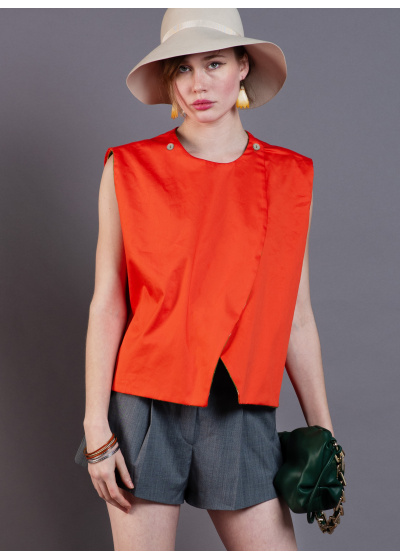 chasho-cardigan-reddouble-face-unisex-107