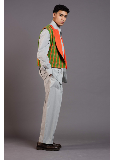 chasho-cardigan-reddouble-face-unisex-109