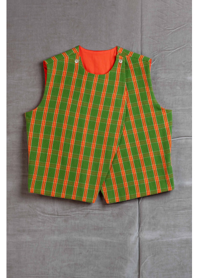 chasho-cardigan-reddouble-face-unisex-113