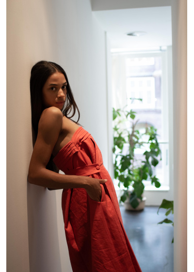 Serene Harmony – Transformable Dress in Orange